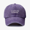 Gorra Prelavada La Perfección es aburrida